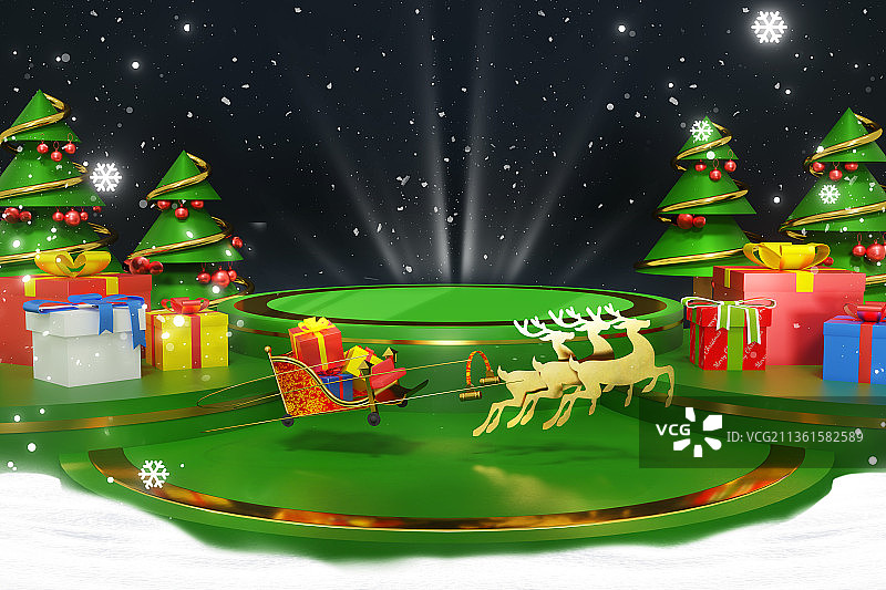 酷炫C4D展台图片素材