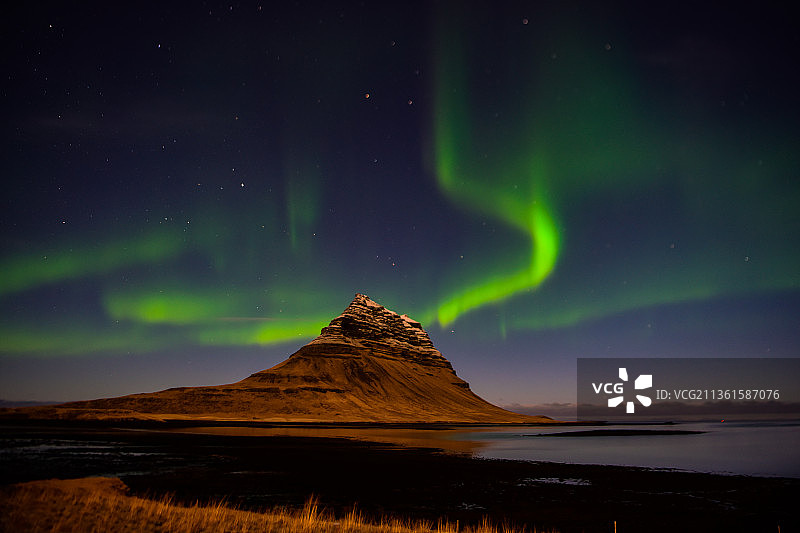 冰岛极光图片素材