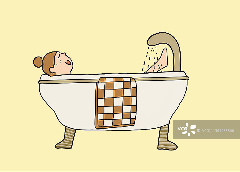 美好计划-洗澡图片素材