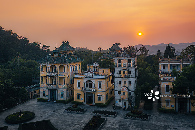 开平城市风光风景风貌图片素材