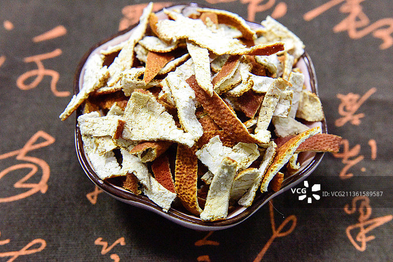 中药材陈皮图片素材