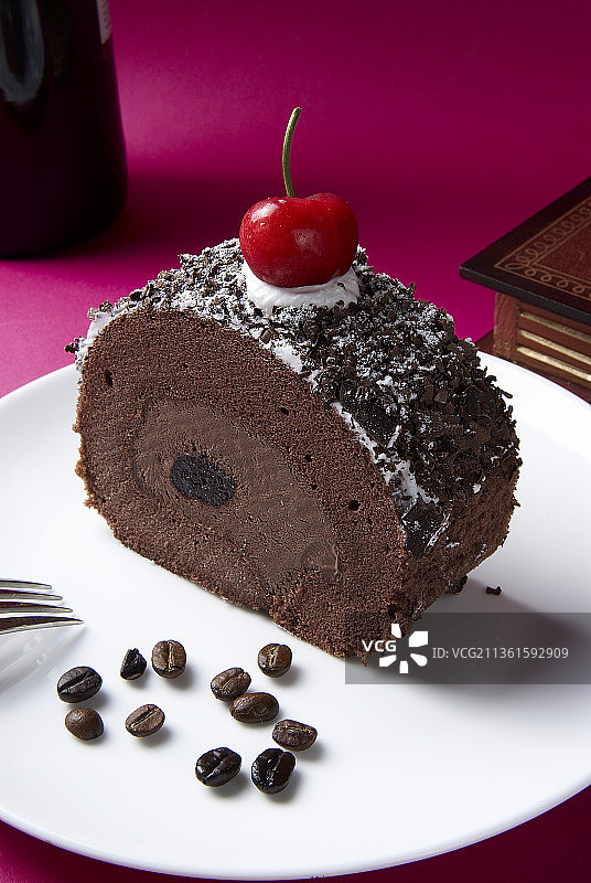 黑森林切块蛋糕图片素材