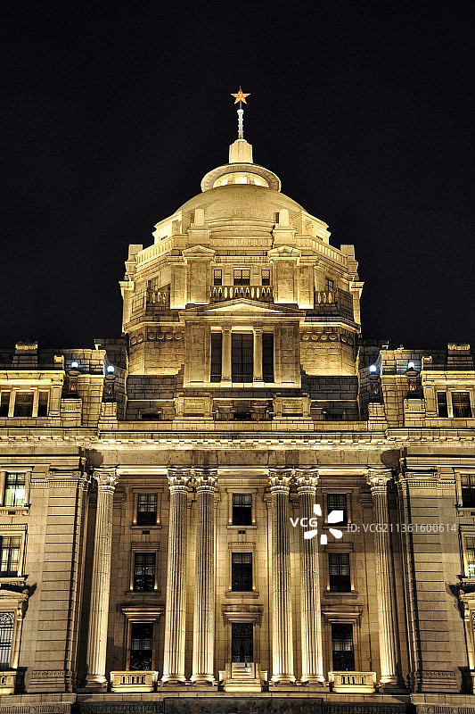 上海外滩夜景图片素材