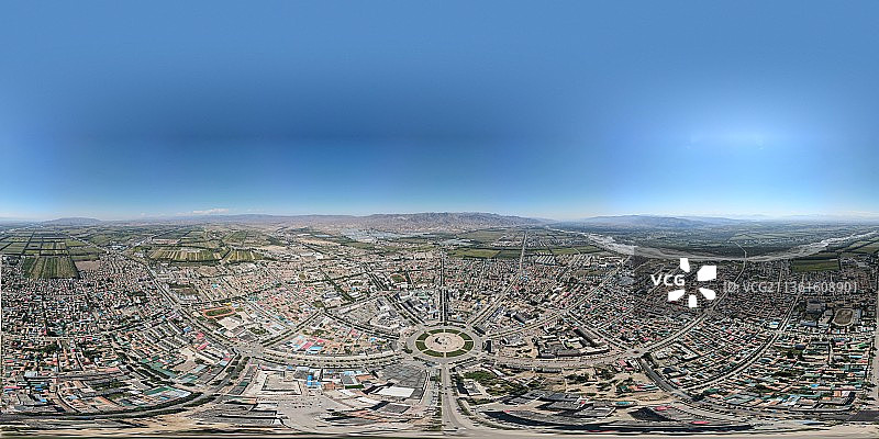 特克斯八卦城全景图片素材