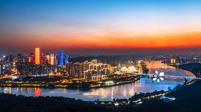 俯瞰五象新区图片素材