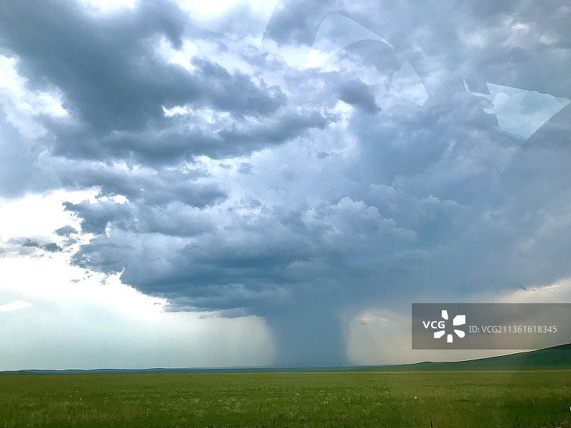 锡林郭勒盟 局部暴雨图片素材