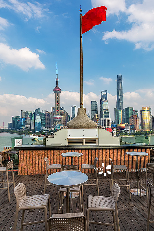 中国上海市陆家嘴城市建筑风光图片素材