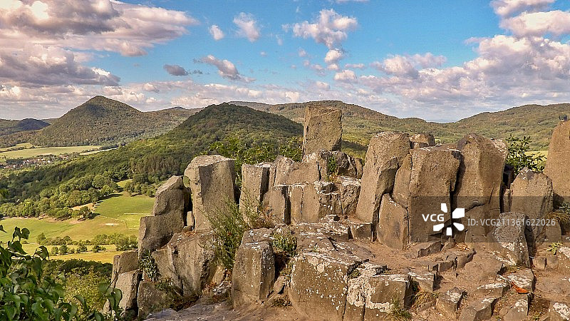 捷克中央山脉景观全景图片素材