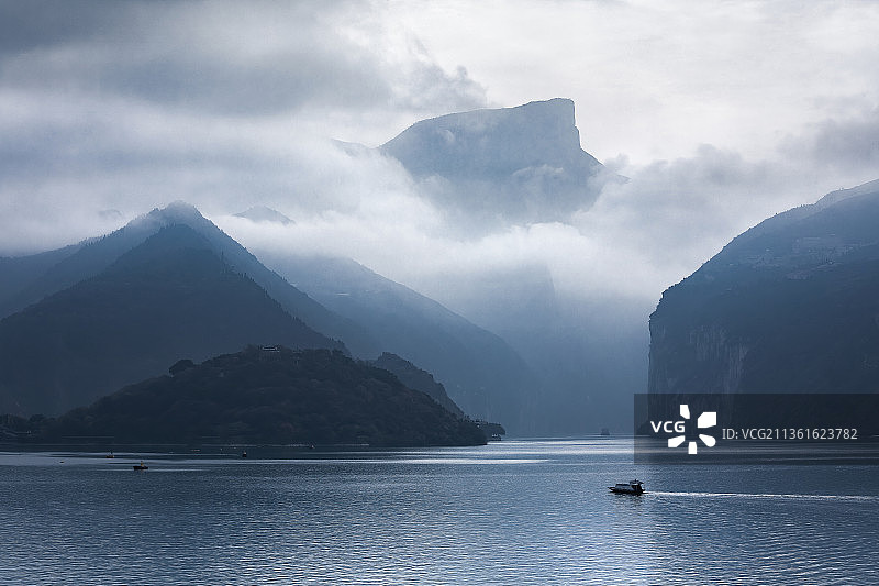 重庆奉节夔门风光图片素材