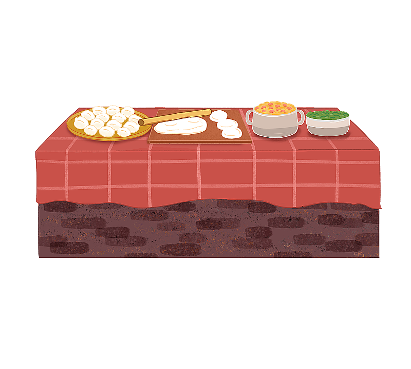 包饺子图片素材