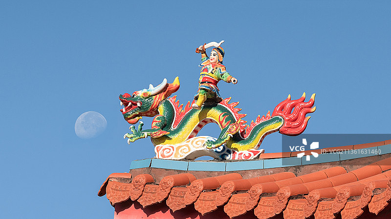 福建厦门朝天宫嵌瓷图片素材