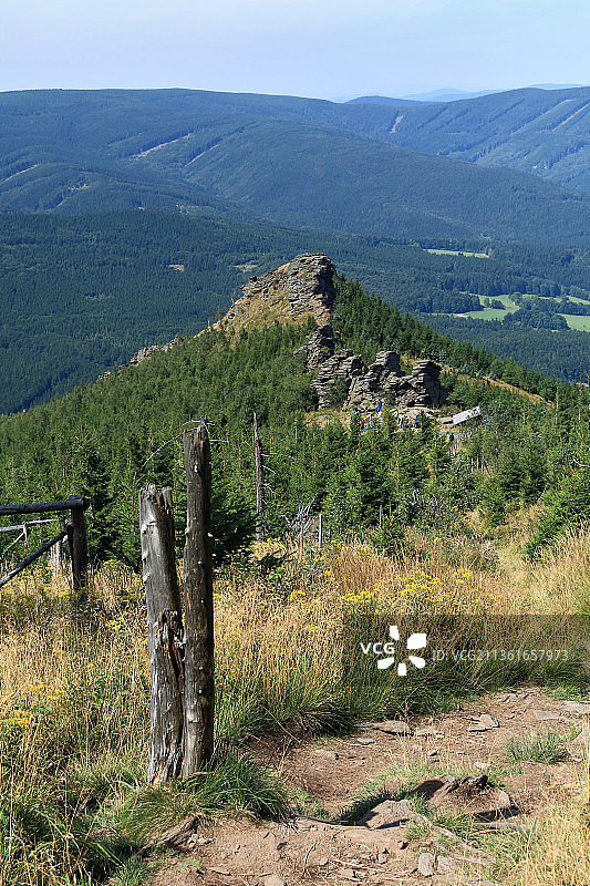 捷克共和国的奥布斯基利巨人岩石风景图片素材