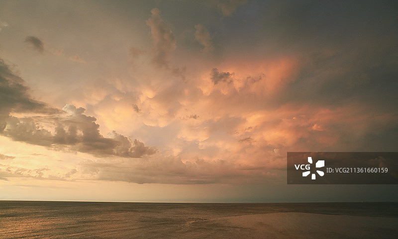 莱克伍德公园日落海景（美国）图片素材