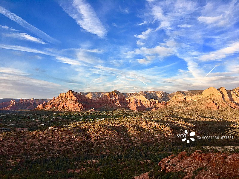亚利桑那州岩层景观：大教堂岩石小径，美国图片素材