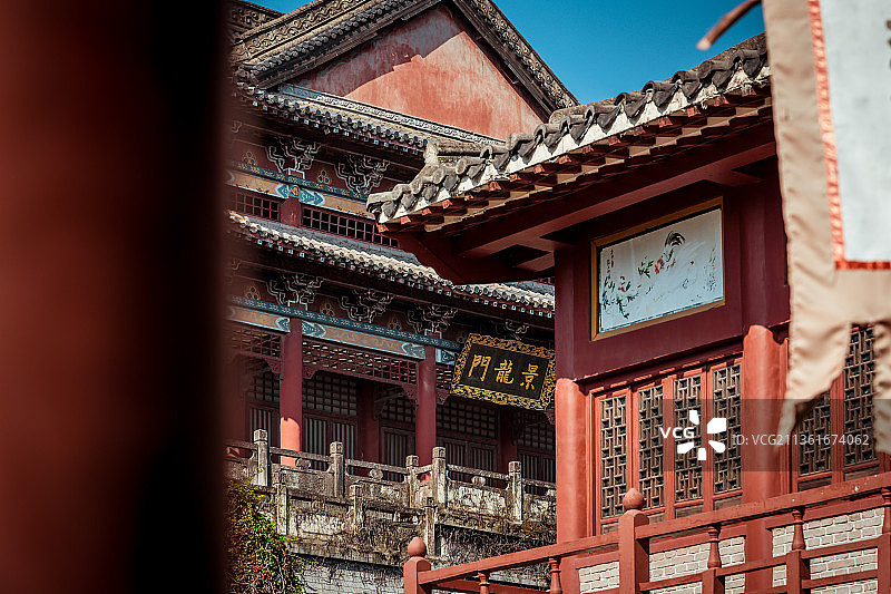 金华横店影视城秦王宫景区风光图片素材