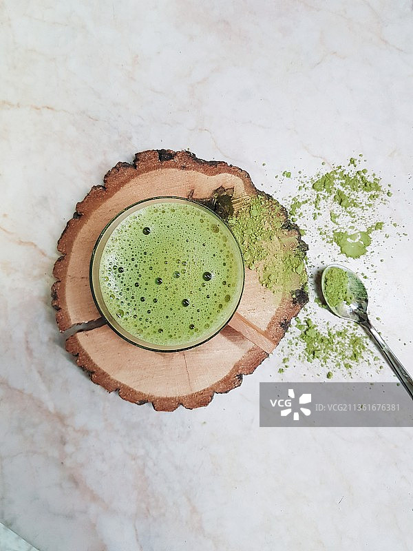 抹茶俯视图图片素材