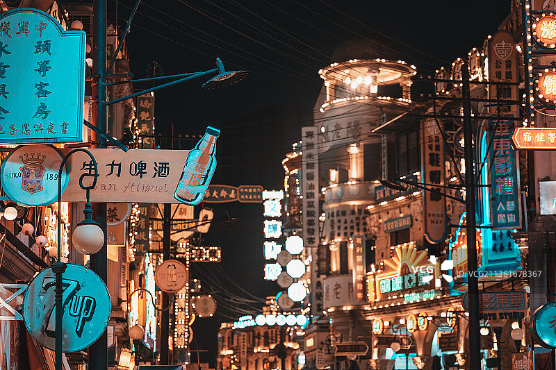 金华横店影视城广州街香港街风光图片素材