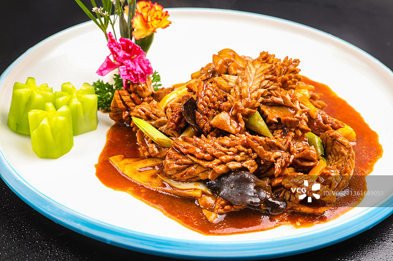 经典鲁菜 爆炒腰花图片素材