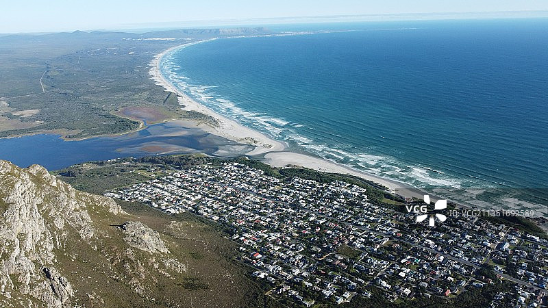 南非赫曼努斯：海景与建筑高角度景观图片素材