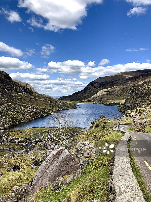 邓loe峡谷山路风光图片素材