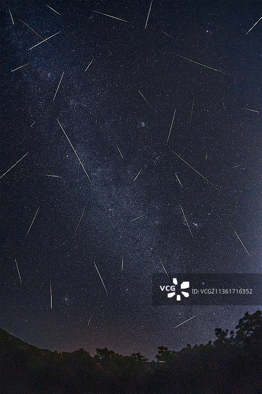 双子座流星雨图片素材