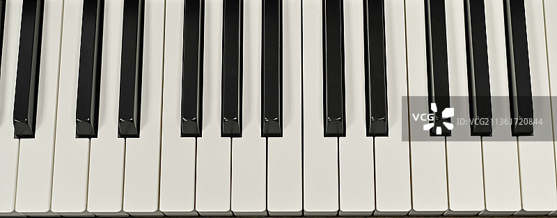 钢琴琴键 Banner 扁平背景图片素材
