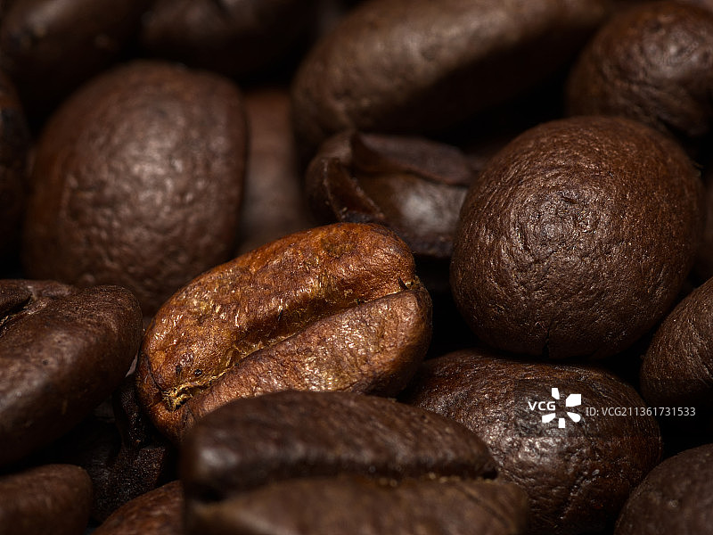烘焙咖啡豆全画幅照片，英国图片素材