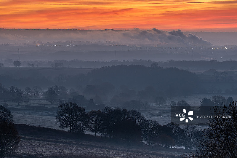 英国布拉德盖特公园日落景观图片素材