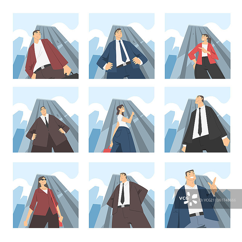 身穿正装的商务人士图片素材