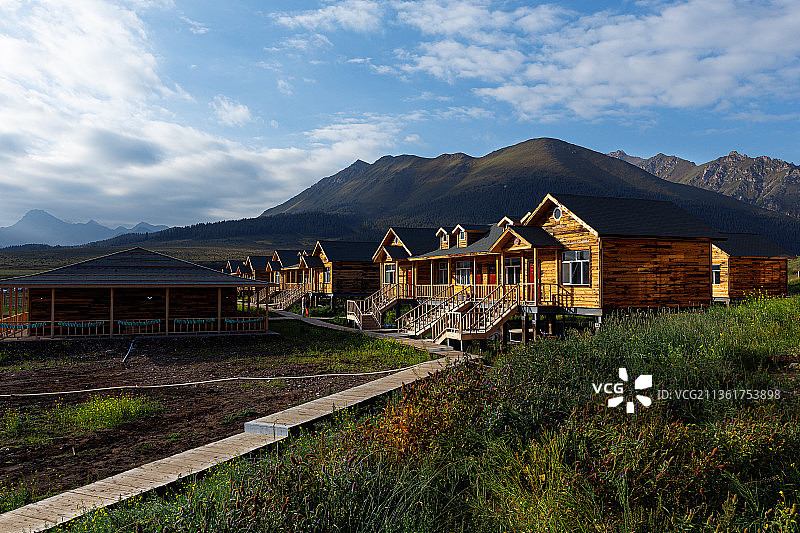 张掖山丹军马场图片素材