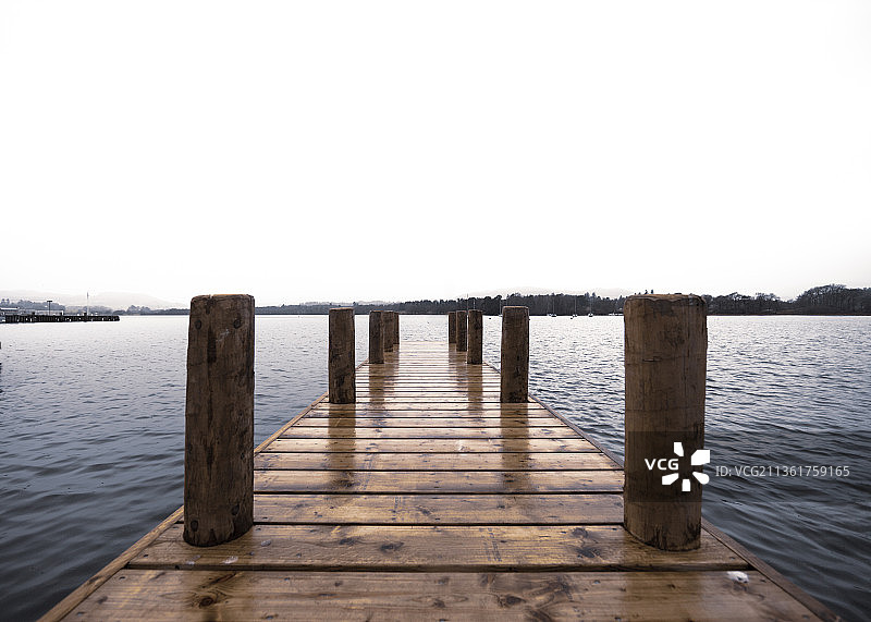 温德米尔湖码头风景图片素材