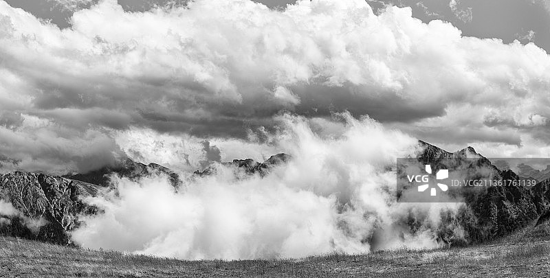 克罗内斯山全景规划，天空景观全景图片素材
