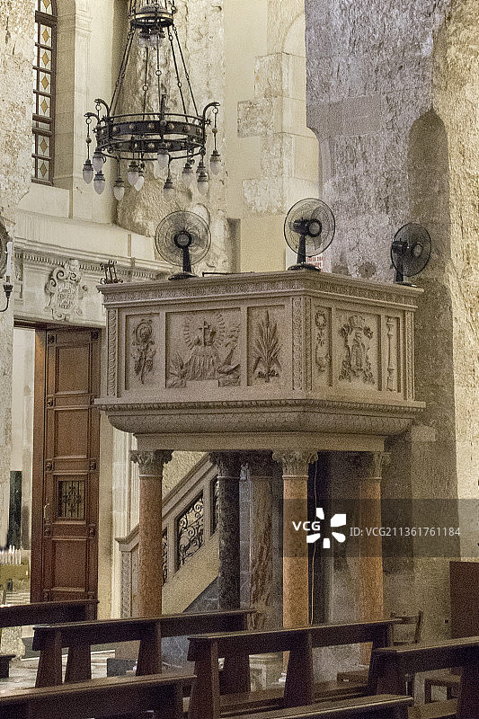 锡拉丘兹大教堂的讲道台图片素材