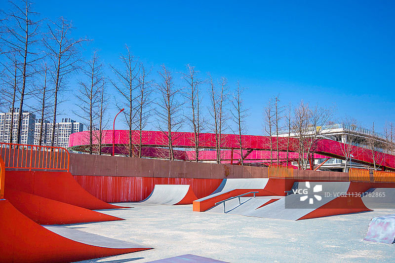 江心洲滑板场地图片素材