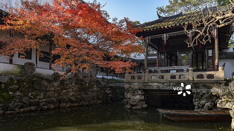 怡园红枫图片素材