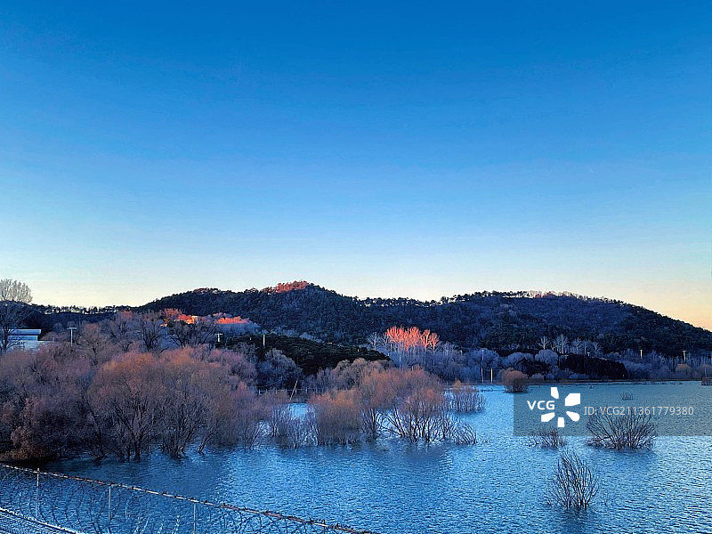 密云水库| 落日余晖图片素材