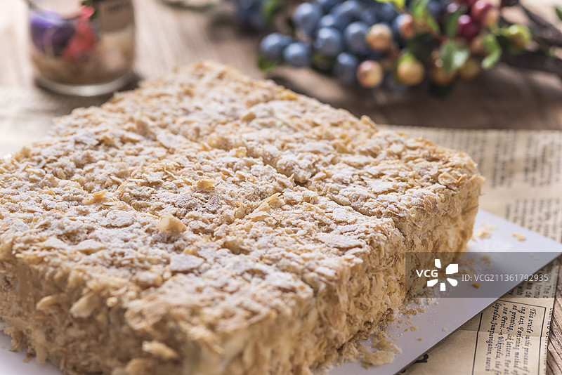 拿破仑蛋糕图片素材