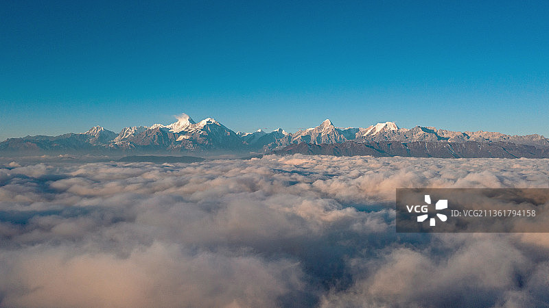 四川 甘孜 贡嘎 云海图片素材