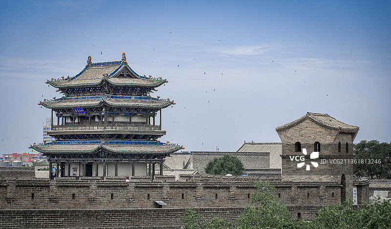 平遥 城墙与城楼图片素材