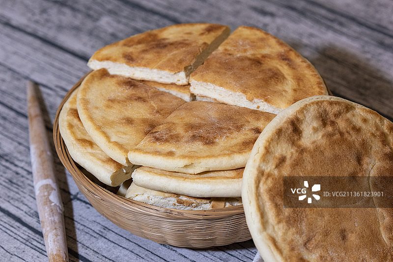 刚出锅的烧饼图片素材