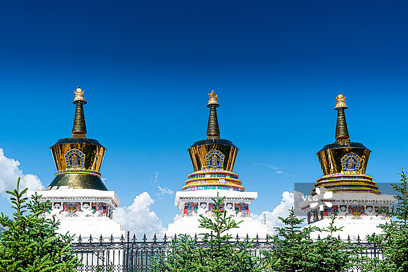 青海省祁连县阿柔大寺，图片素材