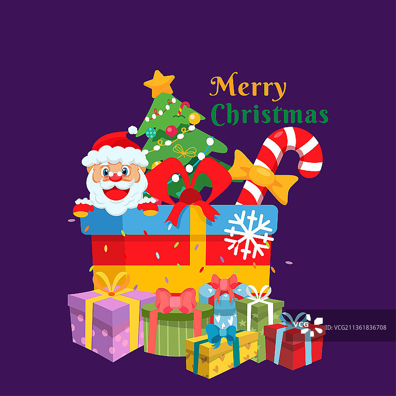 圣诞节矢量插画促销模板图片素材