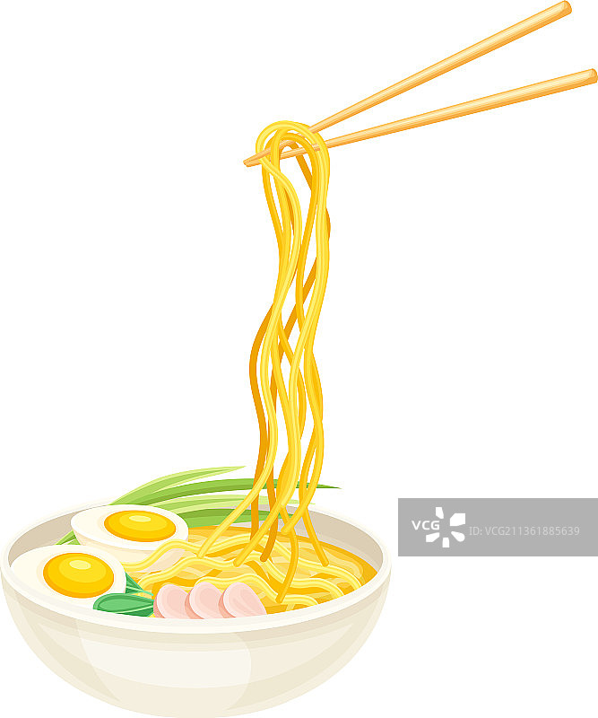带筷子的拉面碗图片素材