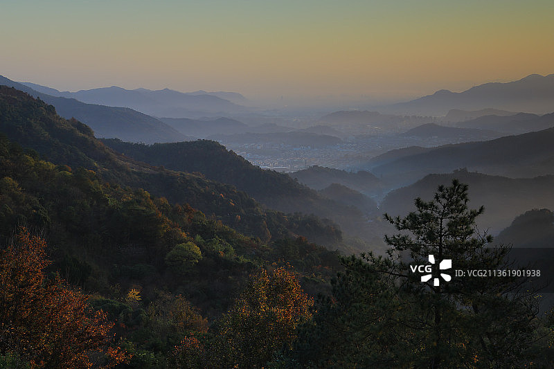雪窦山晨曦图片素材