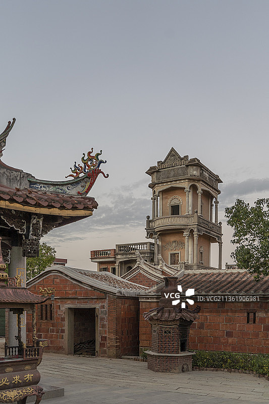 福建省泉州市晋江市梧林传统村落建筑修养楼图片素材