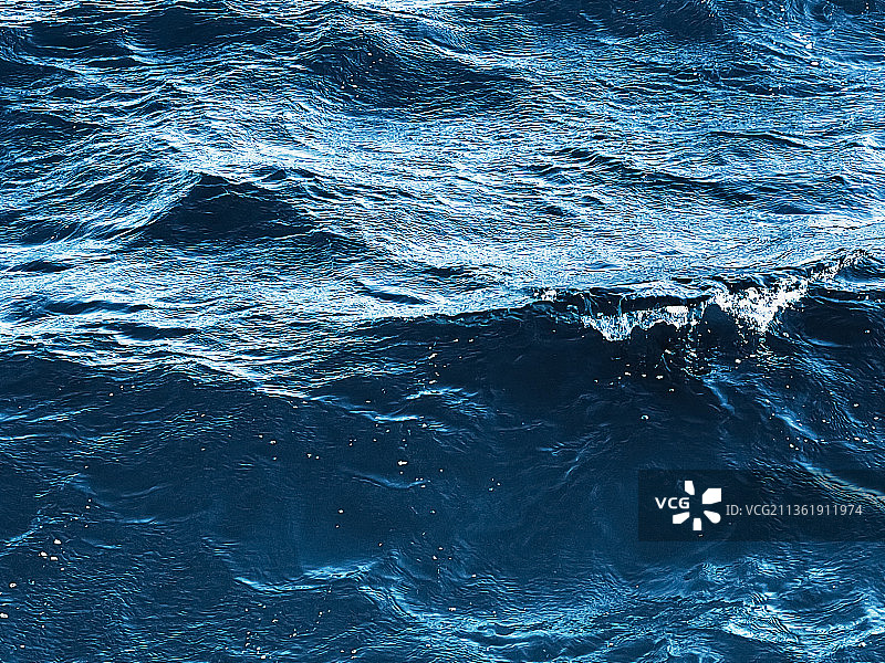 蓝色海洋水面纹理图片素材