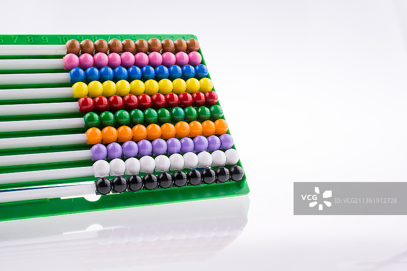 彩色算盘特写图片素材