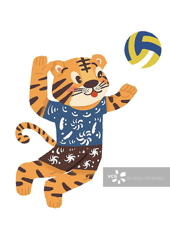 排球虎图片素材