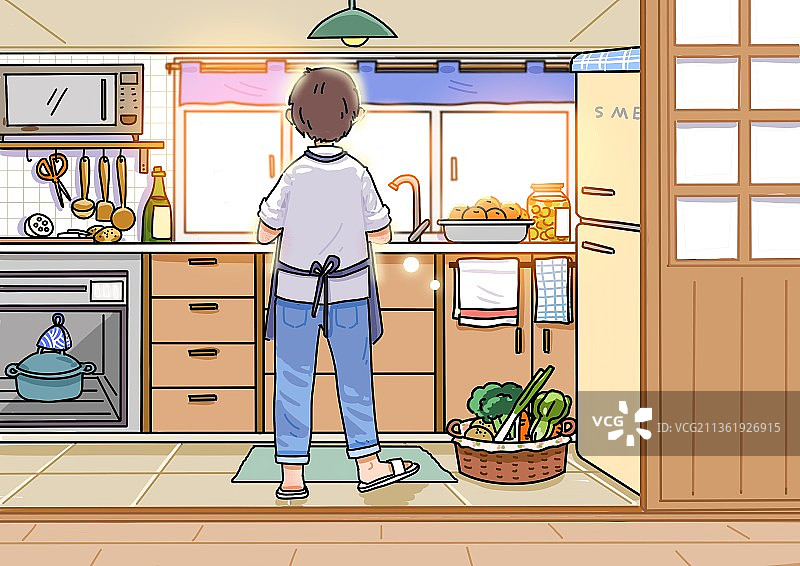 一个人的美食图片素材