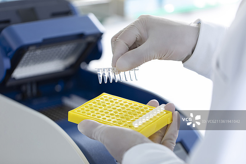 医学研究员在实验室工作图片素材